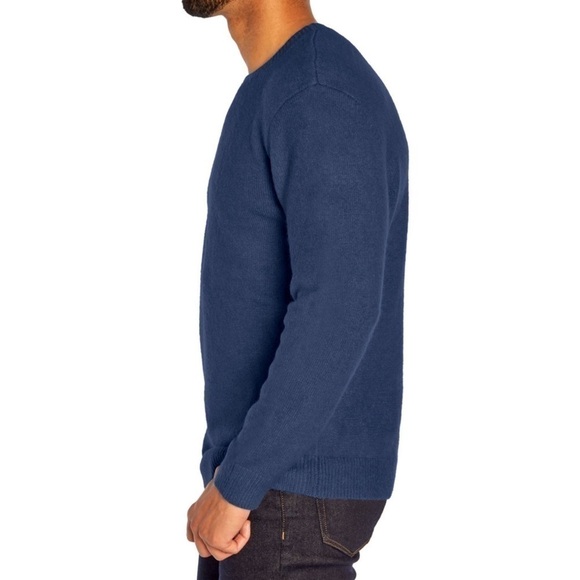 GAP relaxed fit cozy medieval blue ribbed knit crew sweater men’s size XXL - Picture 3 of 5